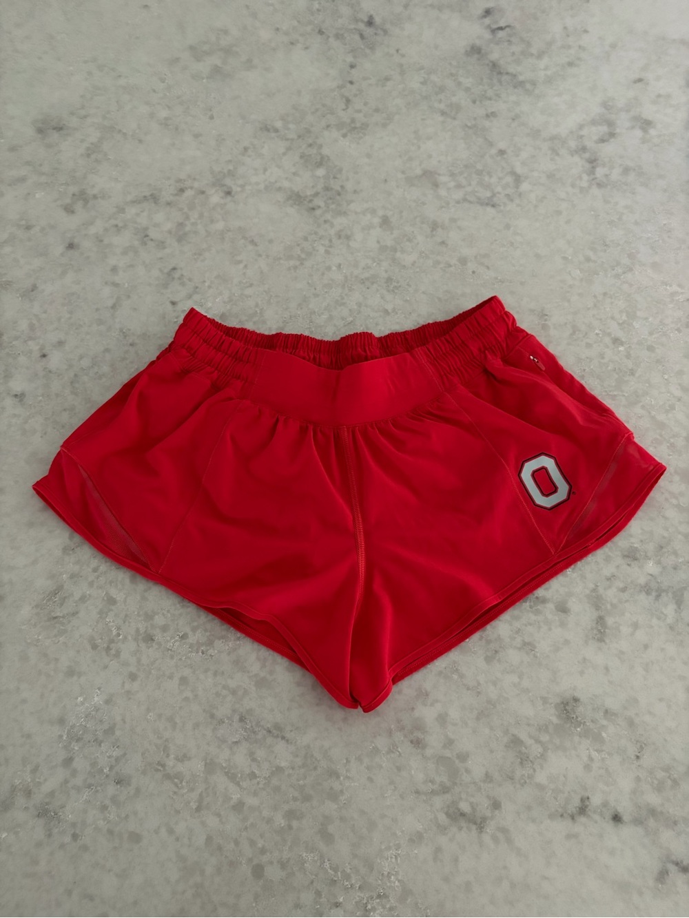 Lululemon Ohio State Buckeyes Hotty Hot Shorts - Red / Size 8